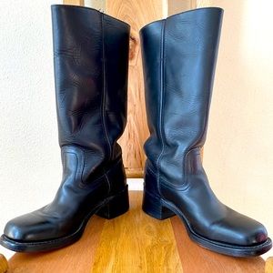 Black Frye women’s leather riding boots